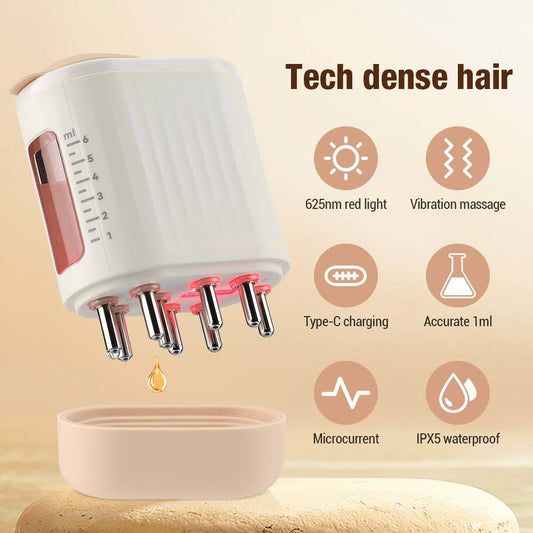 Red Light Vibration Massage Comb