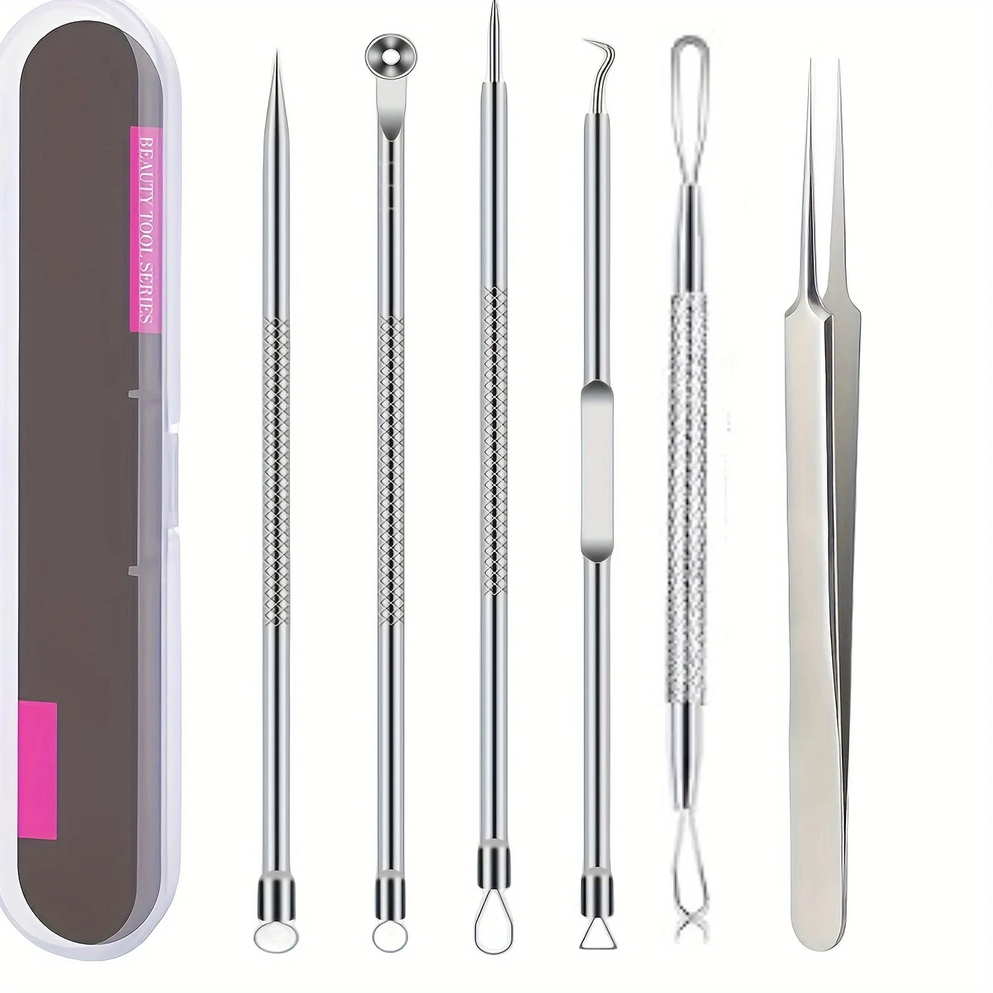 6-Pack Stainless Steel Acne Blackhead Removal Tools