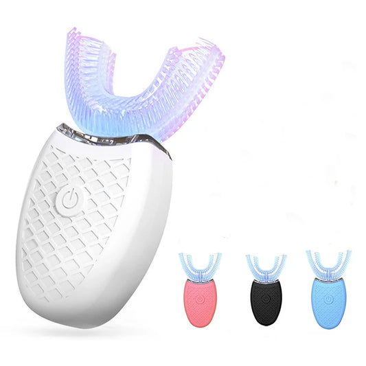 Soft Bristle U Shape Smart Teeth Whitening Waterproof Rechargeable Tooth Brush Set