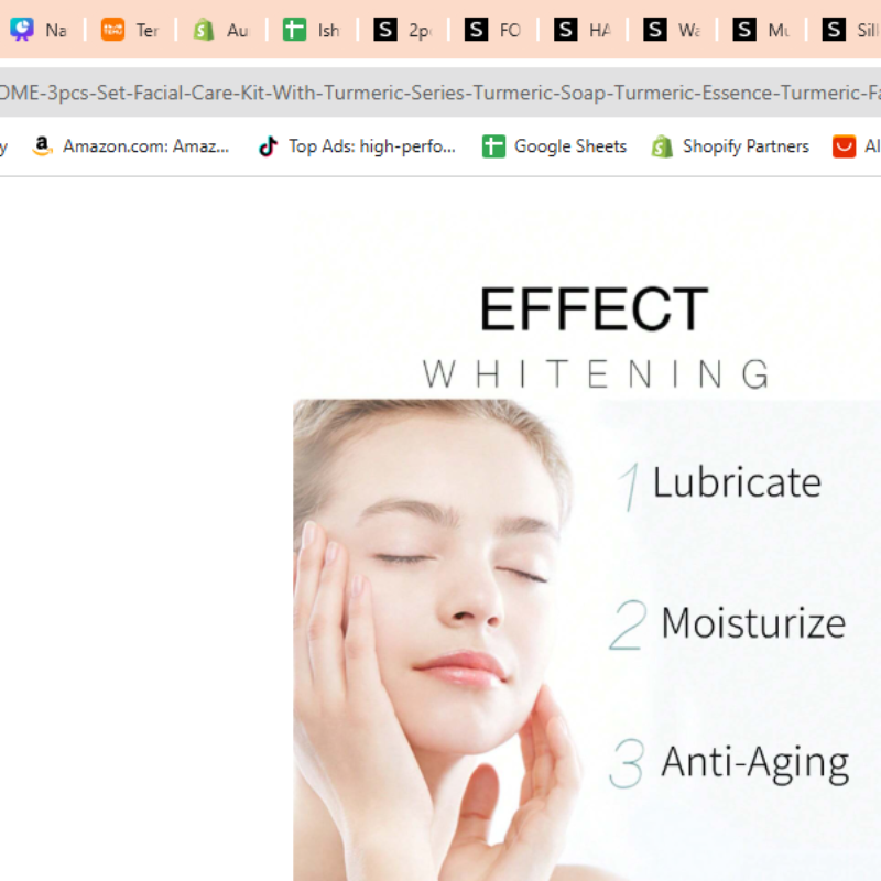 LANTHOME Turmeric Series Facial Care Kit