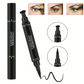 HANDAIYAN Double-headed Waterproof Triangular Stamp Eyeliner Pen