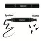 HANDAIYAN Double-headed Waterproof Triangular Stamp Eyeliner Pen
